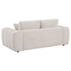 Burnett 3-piece Chenille Upholstered Sofa Set Ivory — product view 6