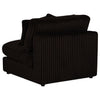 Blaine Upholstered Armless Chair Chocolate — product view 6