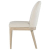 Solano Upholstered Dining Side Chair Beige (Set of 2) — product view 6