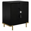 Arini 3-drawer Nightstand Black — product view 6