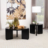 Cordova Round Solid Wood Coffee Table Black — product view 6