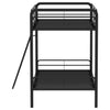Carson Metal Twin Over Twin Bunk Bed Glossy Black — product view 6