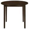 Bucknell 3-piece Round Drop Leaf Dining Table Set Cappuccino — product view 6
