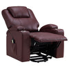 Armstrong Upholstered Power Lift Massage Recliner Wine — product view 6