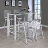 Tolbert Rectangular 47-inch Glass Top Pub Bar Table Chrome — product view 6