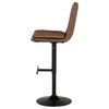 Eldridge Faux Leather Upholstered Adjustable Bar Stool Coffee — product view 6
