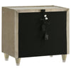 Lorient 2-drawer LED Nightstand with USB Ivory and Camel — product view 6