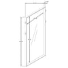 Durango 80-inch Standing Floor Mirror Washed Oak — product view 6