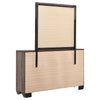 Kauffman 6-drawer Dresser with Mirror Washed Taupe — product view 6
