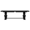 Florence 126-inch Extension Dining Table Distressed Black — product view 6