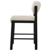 Kehoe Upholstered Counter Height Chair Cream and Black (Set of 2) — product view 6