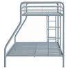 Carson Metal Twin Over Full Bunk Bed Glossy Silver — product view 6