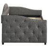 Sadie Upholstered Twin Daybed with Trundle Grey — product view 6