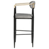 Tina Fabric Upholstered Bar Chair Grey (Set of 2) — product view 6