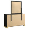 Caraway 6-drawer Dresser with Mirror Black — product view 6