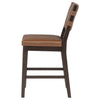 Tegan Faux Leather Upholstered Counter Height Chair Cognac (Set of 2) — product view 6