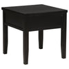 Concord 1-drawer Square End Table Distressed Java — product view 6