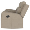 Brentwood Upholstered Motion Reclining Loveseat Taupe — product view 6