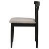 Cullen Dining Side Chair Upholstered Seat Black (Set of 2) — product view 6