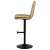 Eldridge Faux Leather Upholstered Adjustable Bar Stool Coffee Tan — product view 6