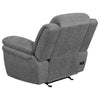 Bahrain Upholstered Power Glider Recliner Charcoal — product view 6