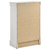 Louis Philippe 5-drawer Bedroom Chest White — product view 6