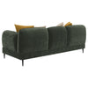 Jade Chenille Upholstered Modern Track Arm Sofa Green — product view 6