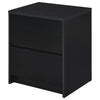 Westpark 2-drawer Nightstand LED Lights and USB Black — product view 6