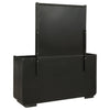 Leandro 8-drawer Bedroom Dresser with Mirror Burnished Black — product view 6