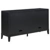 Brookmead 4-door Sideboard Buffet Storage Cabinet Black — product view 7