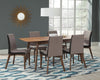 Redbridge 75-inch Extension Leaf Dining Table Natural Walnut — product view 7