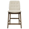 Hamlyn 5-piece Round Wood Counter Height Dining Set Cream and Walnut — product view 7