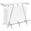 Araceli Freestanding LED Home Bar Cabinet White High Gloss — product view 7