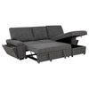 Demko Sleeper Sectional Sofa with Speaker and Storage Chaise Granite — product view 7