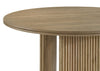 Adina 5-piece Round Dining Table Set Distressed Light Brown — product view 7