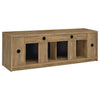 Eddy 79-inch 2-door TV Stand Fireplace Media Console Mango — product view 7