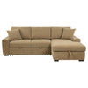 Pastrana Upholstered Sleeper Sectional Sofa RAF Chaise Camel — product view 7