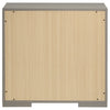 Ives 2-drawer Nightstand Bedside Table Grey High Gloss — product view 7
