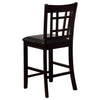Lavon Wood Counter Height Dining Chair Black and Espresso (Set of 2) — product view 7