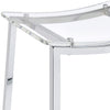 Jovani Acrylic Backless Counter Stool Chrome (Set of 2) — product view 7