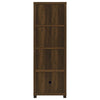 Sachin 3-shelf Engineered Wood Media Tower Dark Pine — product view 7