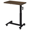 Westpark Height Adjustable Mobile Bedroom C-Table Dark Pine — product view 7