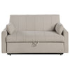 Portland Boucle Upholstered Sleeper Sofa Bed Latte — product view 7