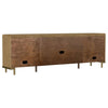 Arini Rattan Cane 2-door TV Stand Media Console Sand Wash — product view 7