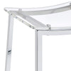 Jovani Acrylic Backless Bar Stool Chrome (Set of 2) — product view 7