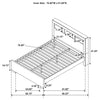 Jessica Eastern King LED Storage Bookcase Bed Cappuccino — product view 7