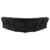 Atkinson Upholstered Reclining Sectional Sofa Black — product view 7