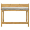 Besler 47-inch SmartTop Writing Desk with Shelf Cement and Natural — product view 7