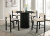 Hamlyn 43-inch Round Wood Counter Height Dining Table Black — product view 7