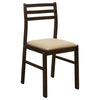 Bucknell 3-piece Round Drop Leaf Dining Table Set Cappuccino — product view 7